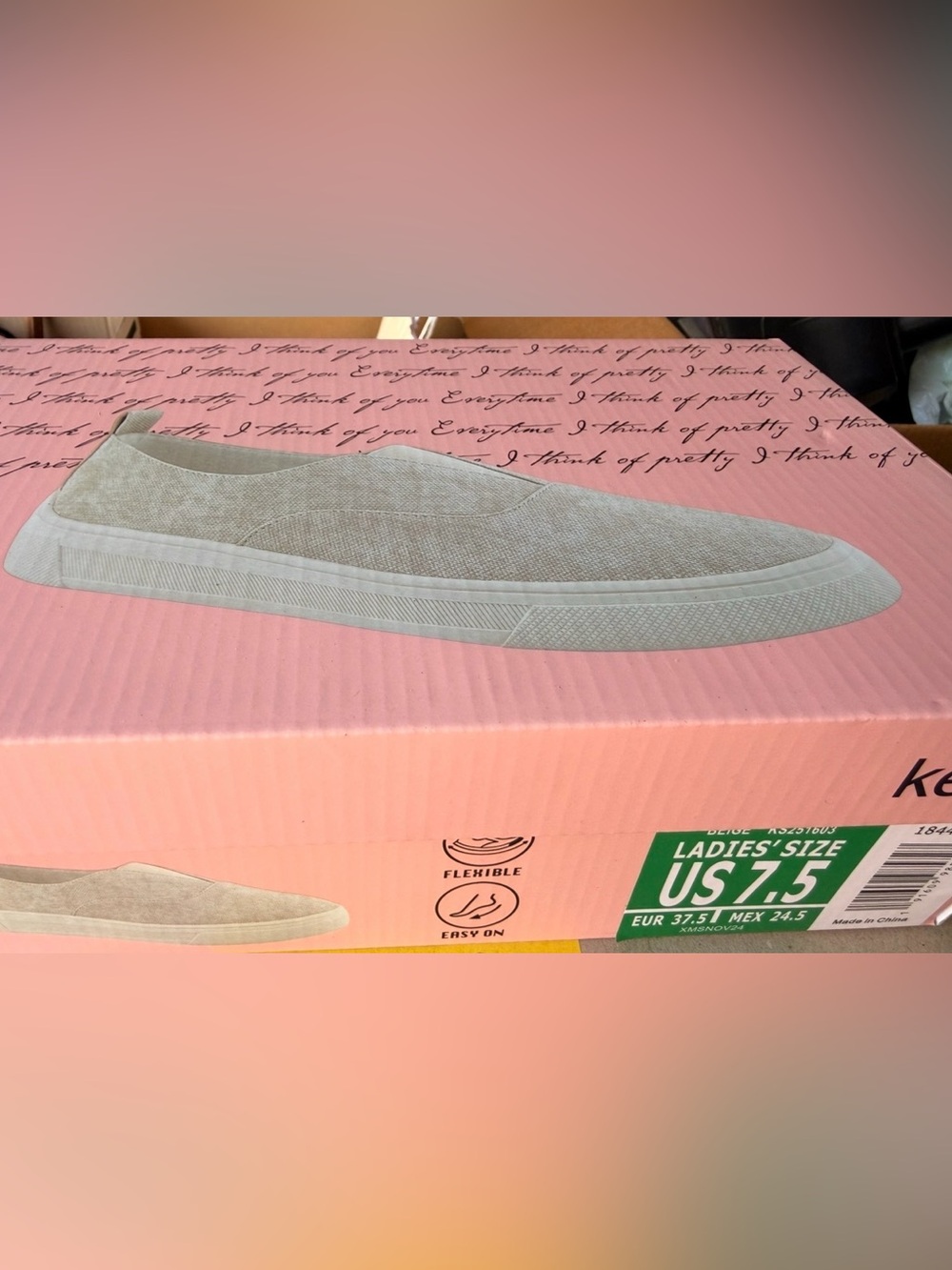Kensie Ladies' Size 7.5 Salia Slip On Comfort Casual Shoes